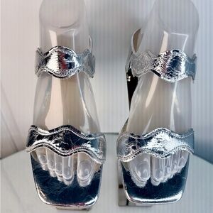 Dolce Vita Metallic Silver Heels